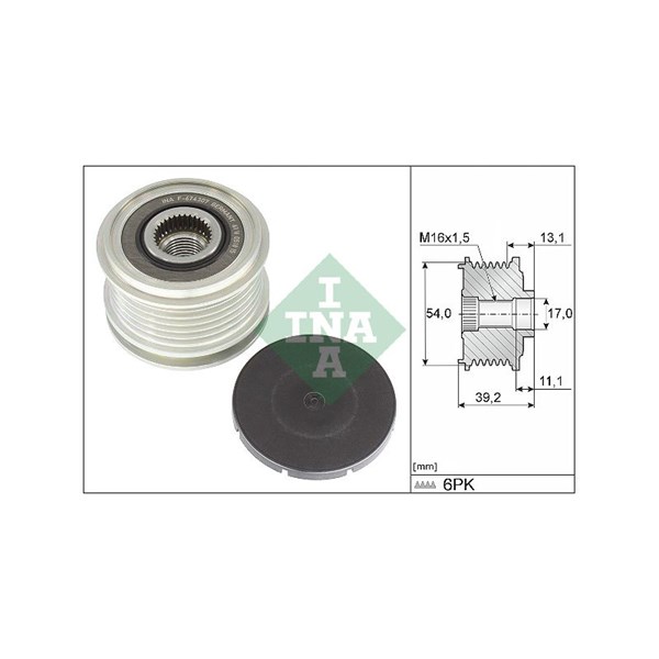 Frihjulskoppling, generator Ina 535 0375 10 INA