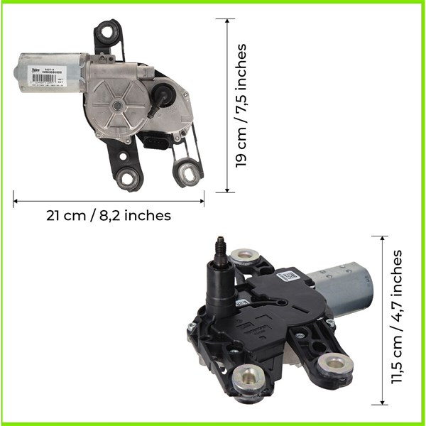 Torkarmotor 12V, Bak Valeo 582718 VALEO Torkarmotor 12V, Bak Valeo 582718 VALEO