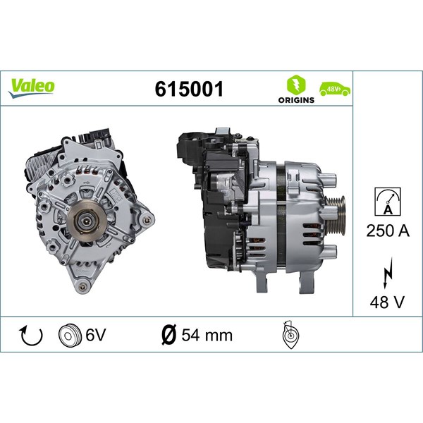 Startgenerator 48V 250A Valeo 615001 VALEO