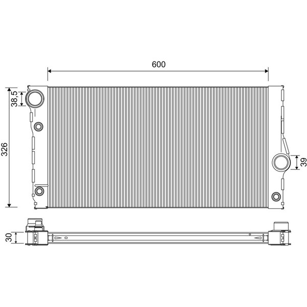 Kylare, motorkylning Valeo 701271 VALEO