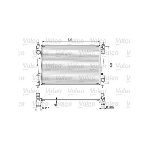 Kylare, motorkylning Valeo 701717 VALEO