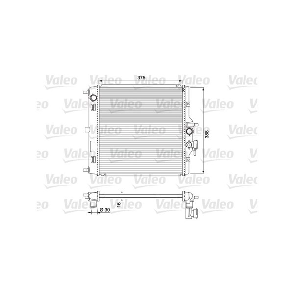 Kylare, motorkylning Valeo 701732 VALEO