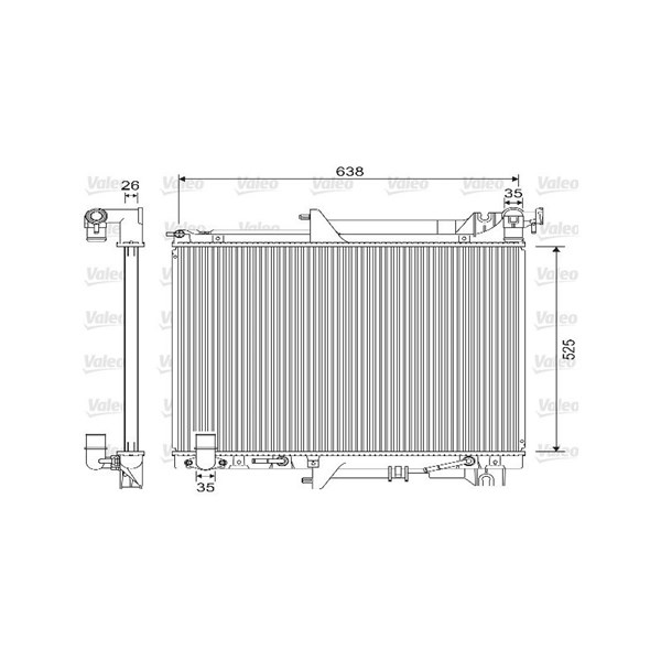 Kylare, motorkylning Valeo 733146 VALEO