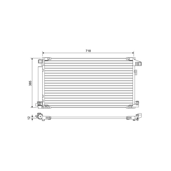 Kondensor, klimatanläggning Valeo 822658 VALEO