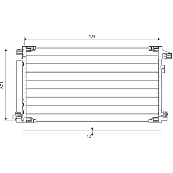 Kondensor, klimatanläggning Valeo 822716 VALEO