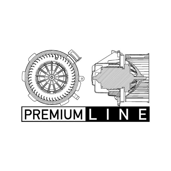 Kupéfläkt 12V, Fram Mahle AB 88 000P MAHLE