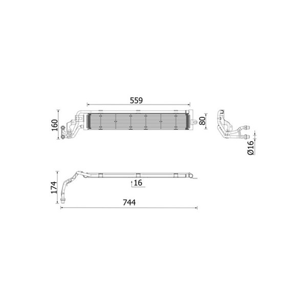 Kylare, motorkylning, Fram Mahle CR 2697 000P MAHLE