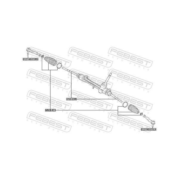Styrled, framaxel vänster Febest 0121-NGX10LH FEBEST Styrled, framaxel vänster Febest 0121-NGX10LH FEBEST