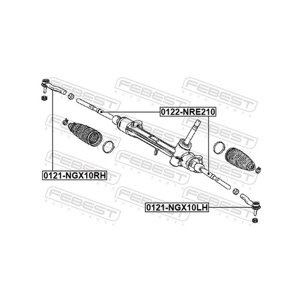 Styrled, inre, Framaxel Febest 0122-NRE210 FEBEST Styrled, inre, Framaxel Febest 0122-NRE210 FEBEST