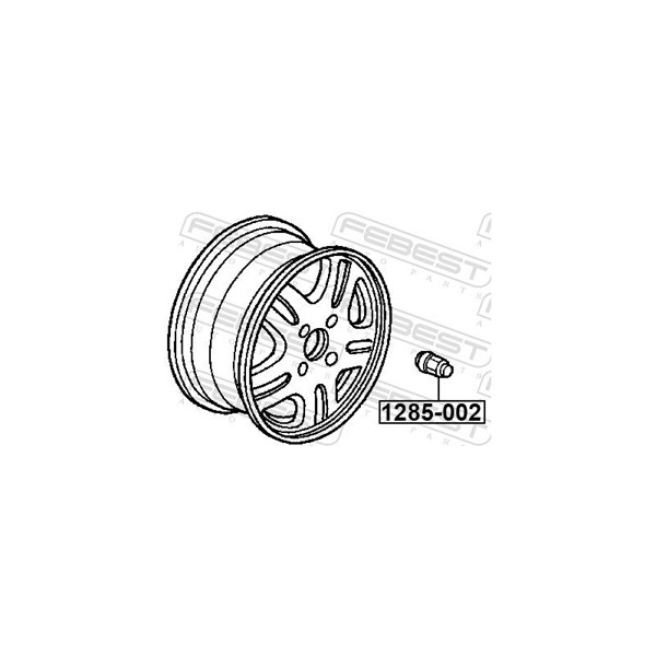 Hjulmutter Febest 1285-002 FEBEST