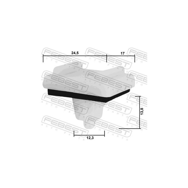 Clip, list Febest 88570-012 FEBEST Clip, list Febest 88570-012 FEBEST