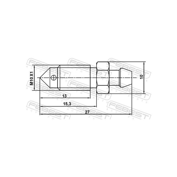 Luftningsskruv/-ventil, bromsok, Framaxel Febest 8870-003 FEBEST Luftningsskruv/-ventil, bromsok, Framaxel Febest 8870-003 FEBEST