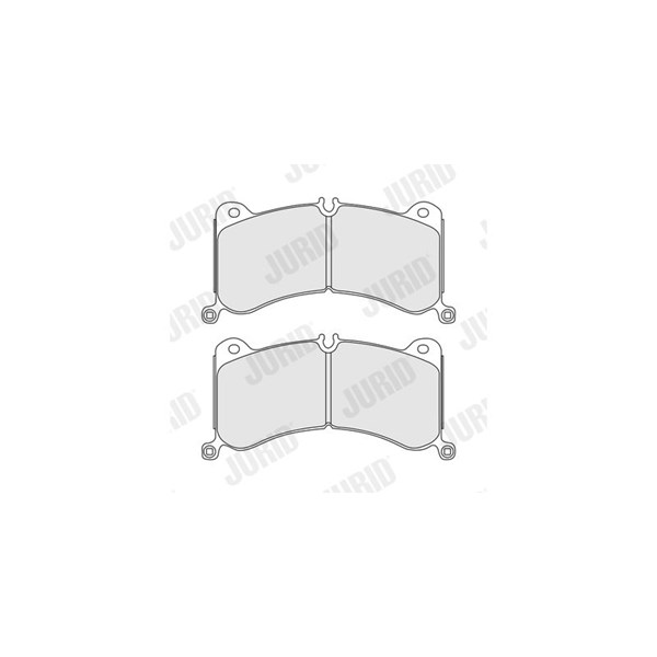 Bromsbeläggsats, Framaxel Jurid 574236J JURID Bromsbeläggsats, Framaxel Jurid 574236J JURID