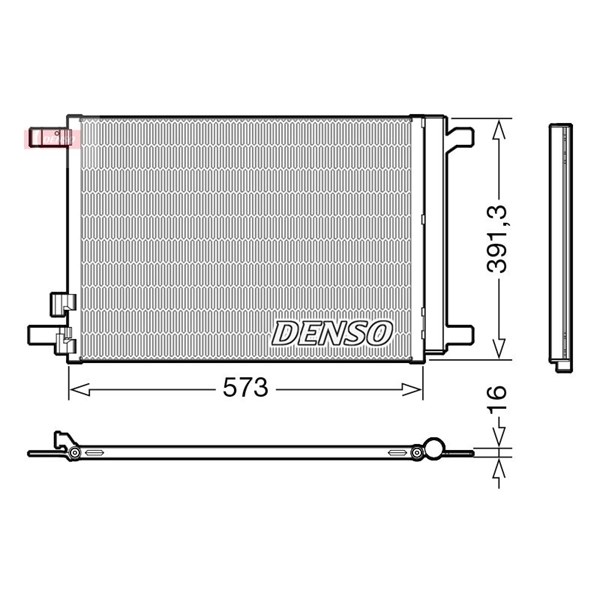 Kondensor, klimatanläggning Denso DCN32066 DENSO