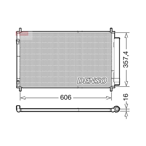 Kondensor, klimatanläggning Denso DCN50058 DENSO