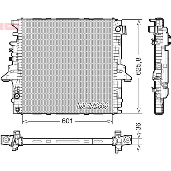 Kylare, motorkylning Denso DRM14004 DENSO