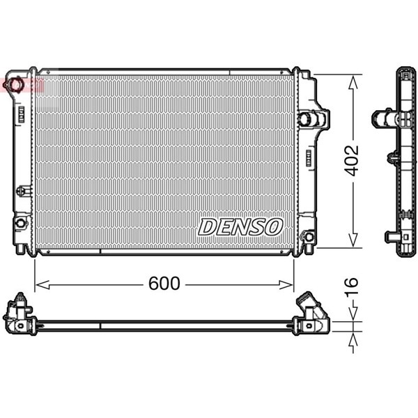 Kylare, motorkylning Denso DRM50089 DENSO