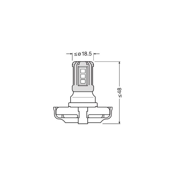 Led lampa Osram LEDriving SL PG20/1 , Universal 12V Osram 5201DWP OSRAM