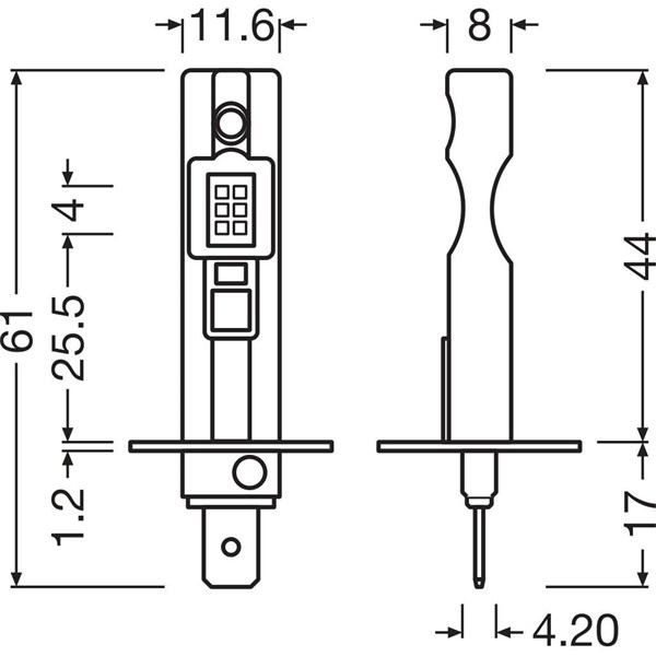 Ledlampa Osram LEDriving HL EASY H1, P14.5s  Osram 64150DWESY-2HB OSRAM