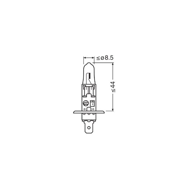 Halogenlampa Osram Night Breaker Laser H1 P14.5s, Universal OSRAM