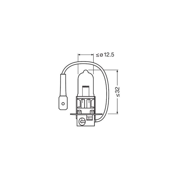 Halogenlampa Osram Night Breaker Laser H3 PK22s Osram 64151NL-2HB OSRAM