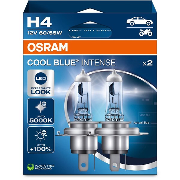 Halogenlampa Osram Cool Blue Intense(Next Gen) H4 P43t, Universal OSRAM
