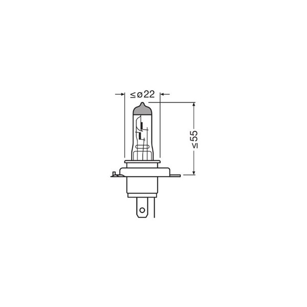 Halogenlampa Osram Cool Blue Intense(Next Gen) H4 P43t, Universal OSRAM