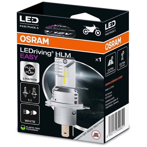 Ledlampa Osram LEDriving HLM EASY H4 / H19,  P43t / PU43t-3 OSRAM