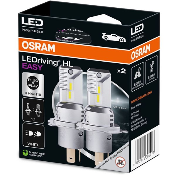 Ledlampa Osram LEDriving HLM EASY H4 / H19,  P43t / PU43t-3 OSRAM