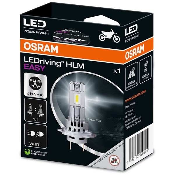 Ledlampa Osram LEDriving HLM EASY H7/H18  PX26d / PY26d-1 Osram 6 OSRAM