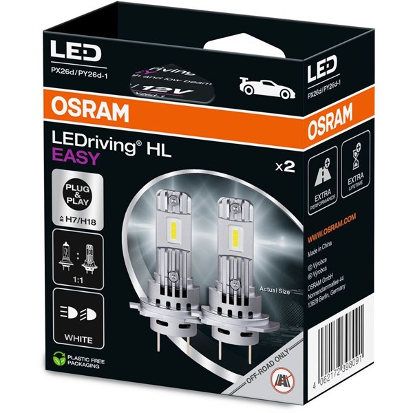Ledlampa Osram LEDriving HLM EASY H7/H18  PX26d / PY26d-1 OSRAM