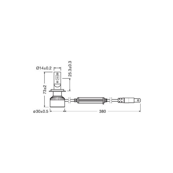 Ledlampa Osram LEDriving XTR PX26d	, Universal Osram 64210DWXTR OSRAM