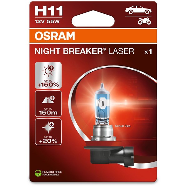 Halogenlampa Osram Night Breaker Silver H11 PGJ19-2 Osram 64211NL OSRAM