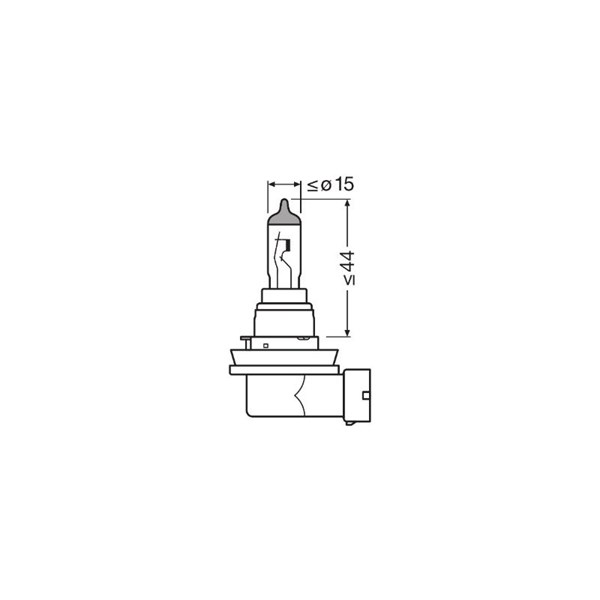 Halogenlampa Osram Cool Blue Intense ­H8 PGJ19-1 Osram 64212CBN-2 OSRAM