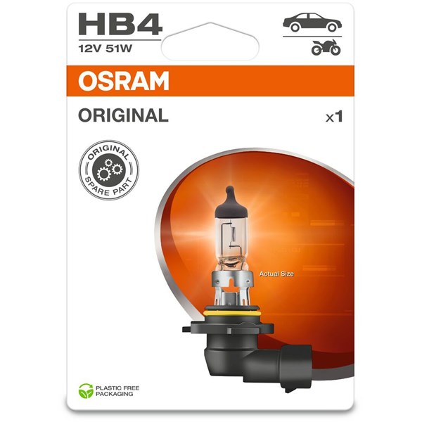 Halogenlampa Osram HB4 P22d, Universal 12V Osram 9006-1BL OSRAM