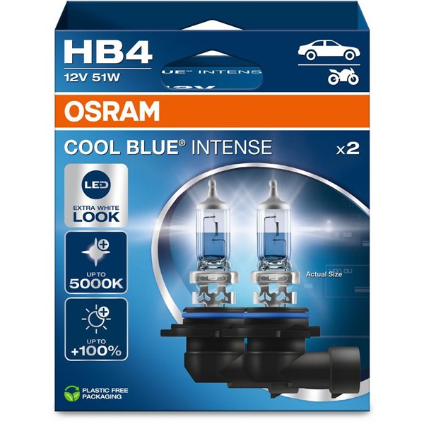 Halogenlampa Osram Cool Blue Intense HB4 P22d Osram 9006CBN-2HB OSRAM
