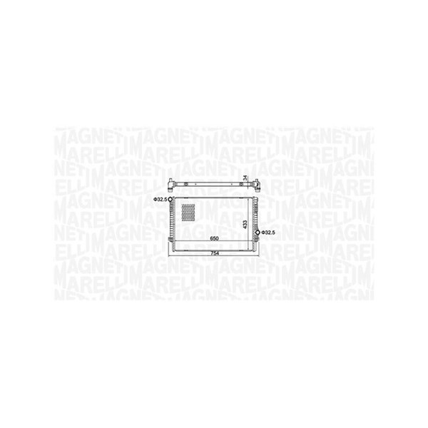 Kylare, motorkylning Magneti marelli 350213156200 MAGNETI MARELLI