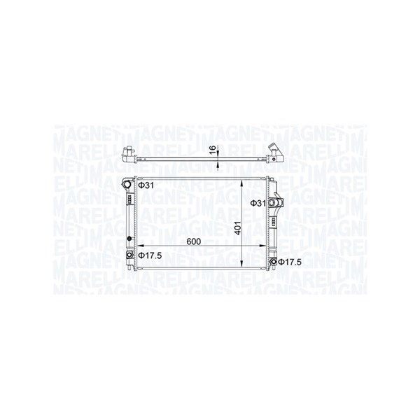 Kylare, motorkylning Magneti marelli 350213208300 MAGNETI MARELLI