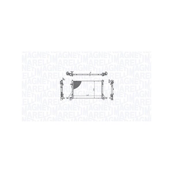 Kylare, motorkylning Magneti marelli 350213213300 MAGNETI MARELLI