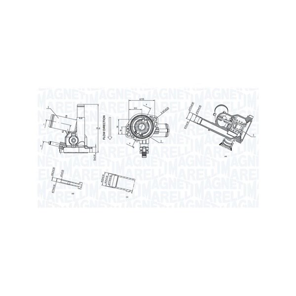 Termostat, kylvätska Magneti marelli 352317005100 MAGNETI MARELLI