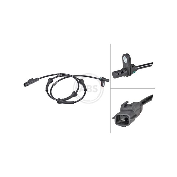 ABS-givare, Sensor, hjulvarvtal, Bakaxel A.b.s. 30224 A.B.S.