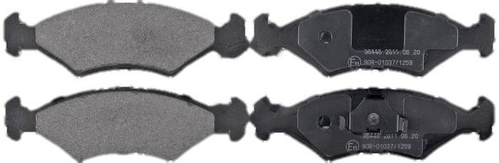 Bromsbeläggsats, Framaxel, Bakaxel