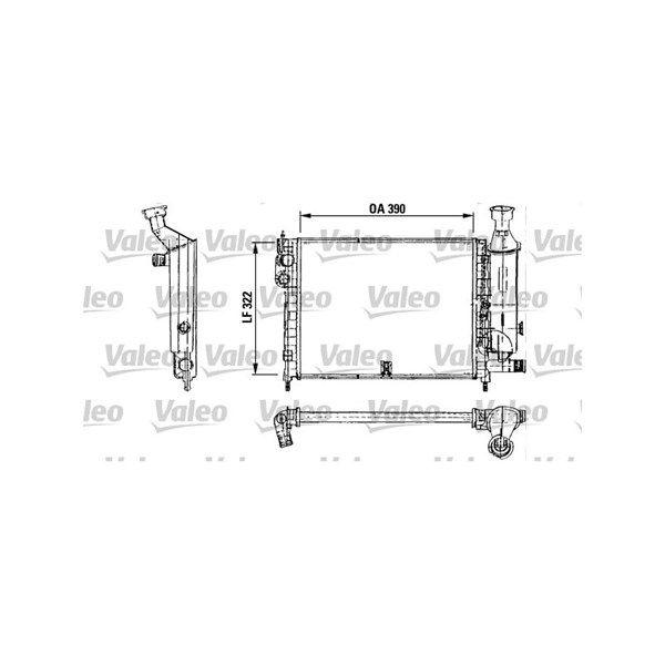 Kylare, motorkylning Valeo 730491 VALEO