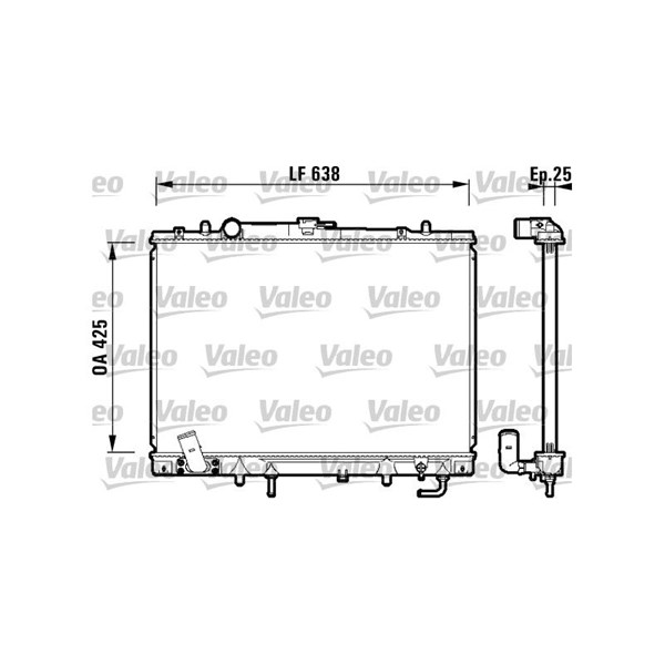 Kylare, motorkylning Valeo 734144 VALEO