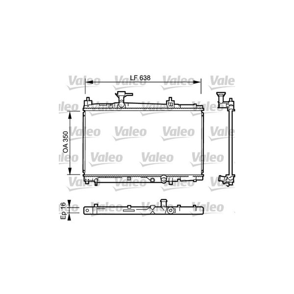 Kylare, motorkylning Valeo 734842 VALEO