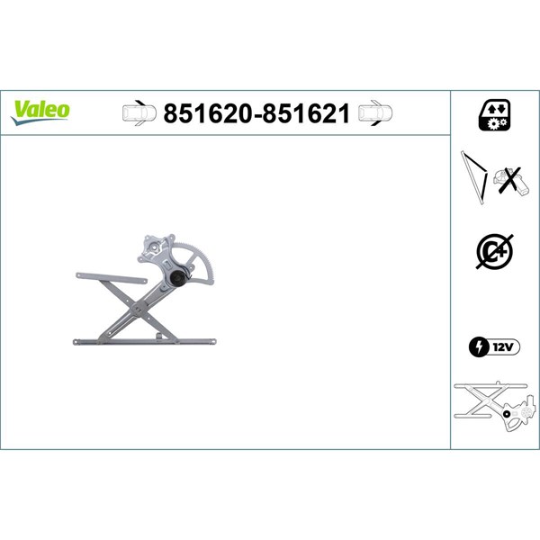 Fönsterhiss, Vänster fram Valeo 851620 VALEO