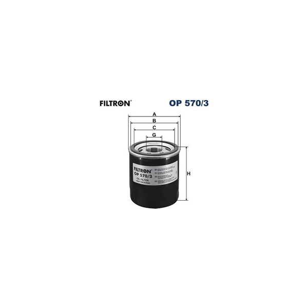 Oljefilter Filtron OP 570/3 FILTRON