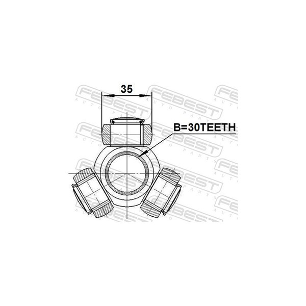 Tripodled Febest 0116-ZRE142 FEBEST
