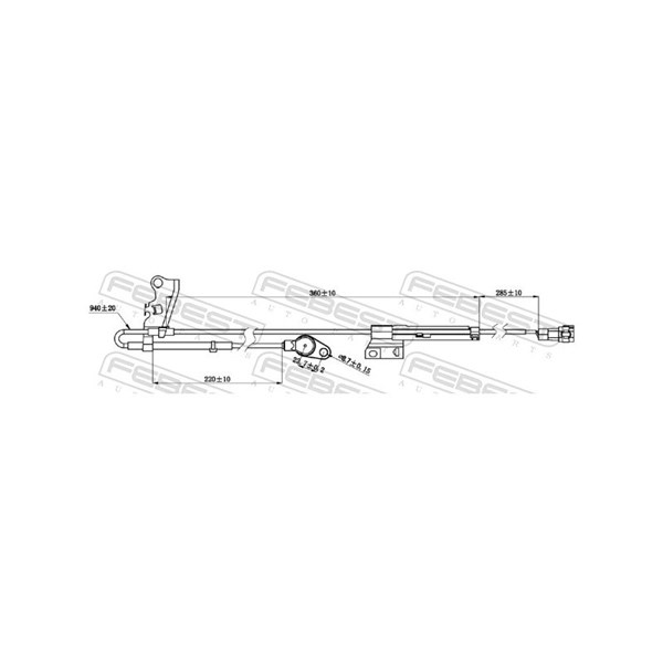 ABS-givare, Sensor, hjulvarvtal, framaxel höger Febest 01606-011 FEBEST