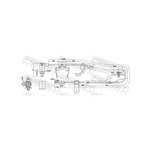 ABS-givare, Sensor, hjulvarvtal, framaxel vänster Febest 01606-01 FEBEST ABS-givare, Sensor, hjulvarvtal, framaxel vänster Febest 01606-01 FEBEST